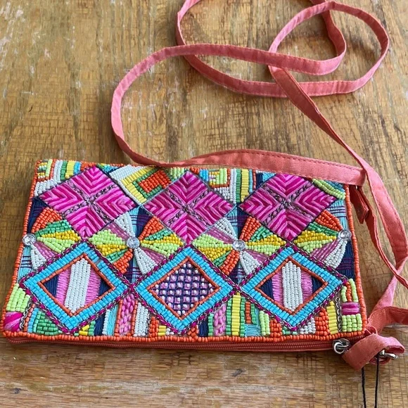 Bamboo Traders Colorful Beaded Wristlet - Picture 1 of 6